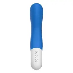 Вібратор Liebe Pleasure Toys Mighty Rechargeable 21.5 см (синій) - мініатюра 4