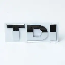 Емблема напис TDI Xром метал скотч 3М 82 x 26 мм Польща
