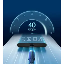 Дата кабель USB-C to USB-C 0.8m USB 4 100W 40Gbps 8K60Hz Choetech (XCC-1028) - мініатюра 6