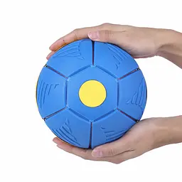 Літаючий м'яч трансформер LED фрісбі тарілка Blast Ball disk синій - мініатюра 4