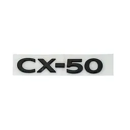 Емблема напис CX-50 для Mazda чорна глянцева 157×27 мм пластик (на скотчі)