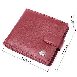 Практичний жіночий гаманець з натуральної шкіри ST Leather 22554 бордовий - мініатюра 4