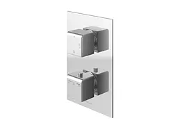 Душова система Kohlman Excelent 40 chrome з термостатом + BOX прихованого монтажу KPL-QW433HQ40, Хром - мініатюра 3