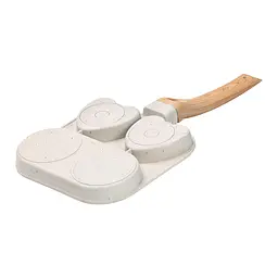 Сковорода для сніданку алюмінієва 18,3*18*2 см, бежевий Breakfast HP39569W - мініатюра 3