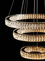 Світлодіодна люстра Splendid Ray L8015/400+600+800/3 LED (CH+Clear) з кришталем, хром, 235 Вт - мініатюра 6