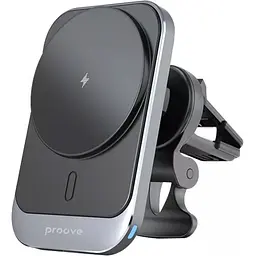 Автотримач із бездротовою зарядкою Proove Square Magnetic Pro 15W (WHSP15010004) [136214]