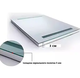 Дзеркало Dusel DE-M1041 75x120, Білий - мініатюра 8