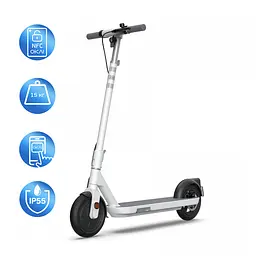 Електросамокат OKAI ES10-NEON Lite білий 9, 300(600)W, 7. 8Ah, 30km, 25km\h, 20%, NFC, App, 15kg
