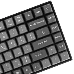 Клавіатура Keychron K2 Max K Super Red Hot-Swap QMK Wireless/Bluetooth/USB-А UA Black (K2M-J1-UA) - мініатюра 6