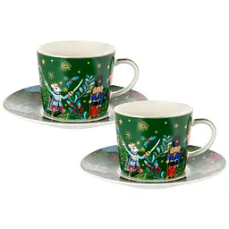 Чайний набір Lefard Green Christmas 250 мл 4 предмети (922-098)