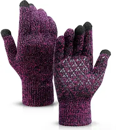 Рукавички для сенсорних екранів ArmorStandart Melange Purple/Black size XL (ARM59872)