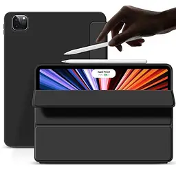 Чохол-книжка BeCover Tri Fold Soft TPU Silicone для Apple iPad Pro 12.9 2020/2021/2022 Black (709712) - мініатюра 2