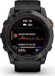 Смарт-годинник Garmin Fenix 7X Pro Solar Edition Slate Gray with Black Band (010-02778-00) [86522] - мініатюра 4