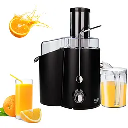 Соковижималка Adler AD 4127 black 1000Вт/ контейнер для соку-1л/ контейнер для м'якоті-2л чорний - мініатюра 5