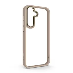Чехол для Samsung Galaxy S25 5G, UNIT2, бежевый, ударопрочный, прозрачный противоударный чехол-накладка из TPU и поликарбоната (PC), с защитными бортиками, защита всего корпуса от ударов и царапин, ArmorStandart (ARM82868)