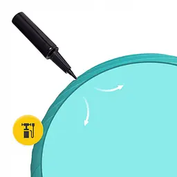 М'яч для фітнесу (фітбол) 4FIZJO 85 см Anti-Burst Mint (P-5905973404839) - мініатюра 3