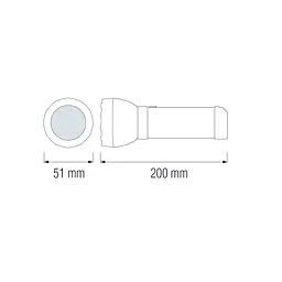 Ліхтарик ручний світлодіодний LED Horoz Electric Best-1 1W червоно-чорний - мініатюра 7
