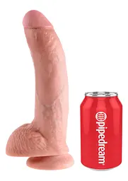 Фалоімітатор King Cock 9 23 см тілесний - мініатюра 5