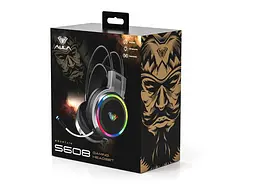 Навушники з мікрофоном Aula S608 Wired Gaming Headset Black (6948391235509) - мініатюра 5