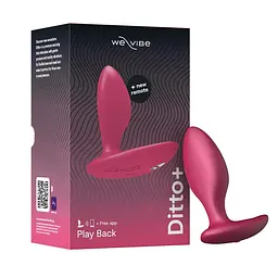 Анальна смарт-вібропробка We-Vibe Ditto+ Cosmic Pink з пультом ДУ We-vibe SX0519 99274 - мініатюра 1