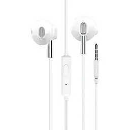 Дротові навушники Hoco M57 with mic Sky sound, 3.5mm, 1.2m, white