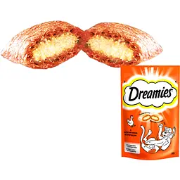 Ласощі для котів Dreamies з куркою 60 г (4008429037894) - мініатюра 3