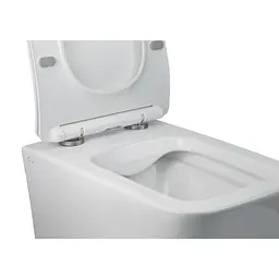 Набір Qtap інсталяція 3 в 1 Nest QT0133M425 з панеллю змиву квадратною QT0111M06029SAT + унітаз з сидінням Crow QT05335170W, Білий - мініатюра 5