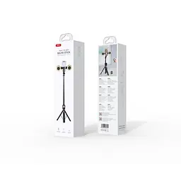 Монопод XO SS23 Smart Screen Projection Bluetooth Selfie Stick Чорний - мініатюра 2