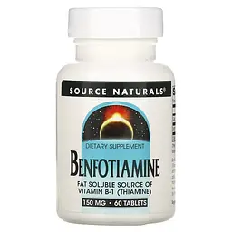 Бенфотіамін Source Naturals Benfotiamine 150 mg 60 таблеток