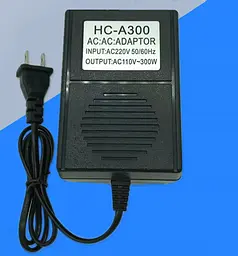 Перетворювач напруги трансформаторний 300W Input 220 V / Output 110V, + універсальна розетка