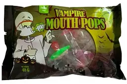 Льодяники Funlab Halloween Vampire Mouth Pops 8 x 6г