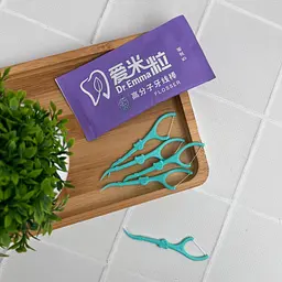 Флосери Dr. Emma Classic 5 шт - зубна нитка з тримачем та зубочисткою