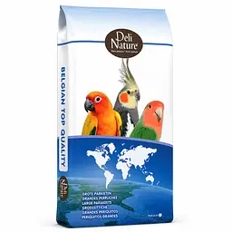 Повнораціонний корм для великих та середніх видів папуг Deli Nature 59 Large Parakeets Standard 15 кг 6459