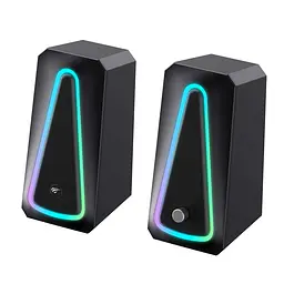 Стерео колонки ігрові HAVIT HV-SK208 PRO USB RGB Black HAVIT (28646-000) - мініатюра 1