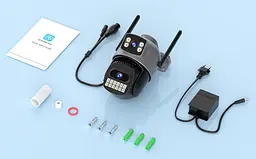 Вулична WiFi IPкамера Besder A22Y 10Мп 2 незалежних об'єктиви чорна WiFi 2.4ГГц і 5ГГц - мініатюра 2