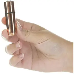Вібропуля PowerBullet First-Class Bullet 2.5″ з Key Chain Pouch Rose Gold 9 режимів вібрації - мініатюра 5