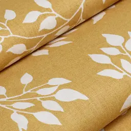 Простирадло Cosas на резинці в дитяче ліжечко 70х140 floret cs2, гірчичний (BirdsFoliageMustard_70x140x12) - мініатюра 5