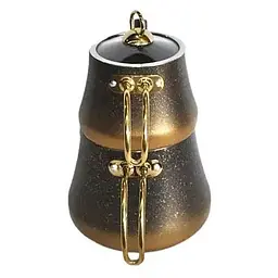 Чайник для плити двоярусний O.M.S. Collection 8200-M 0.8 л та 1.8 л чорно-золотий - мініатюра 3