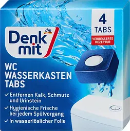 Блоки кубики в зливний бачок Denkmit WC Wasserkasten Tabs, 4 шт (4066447891249)