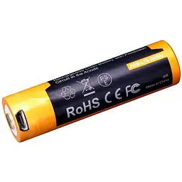 Акумулятор Fenix 18650 (2600 mAh) micro usb зарядка - мініатюра 4