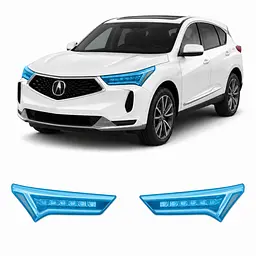 Антигравійна захисна бронеплівка за лекалами для Acura RDX TC1 facelift 2022 - оптика (фари та ПТФ)
