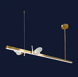 Люстра стельова LED Levistella 918VP106 BRZ, 16W, бронзовий метал, сучасний стиль - мініатюра 2