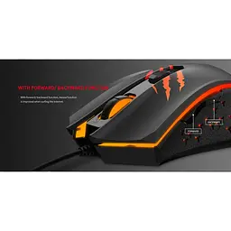 Миша ігрова дротова Havit HV-MS1027 USB black (HV-MS1027 black) - мініатюра 6