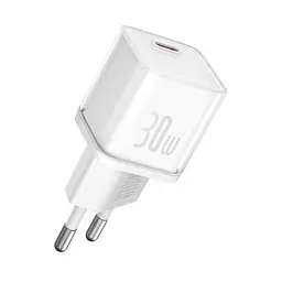 Сітчасте зарядне пристрій Baseus GaN5S Fast Charger 1C 30W EU білий P10162504213-00 - мініатюра 4