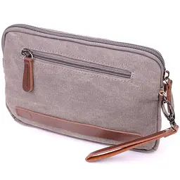 Чоловічий місткий барсек з текстилю 24х16х3 см Vintage 24х16х3 см sum0021446 - мініатюра 2
