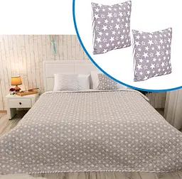 Набір покривало 212x240 + 2 подушки 40х40 "Star" К_993.52У_Star (К_993.52У_Star)