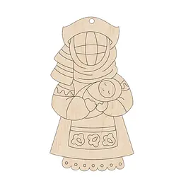 Набор фигурок для раскрашивания и украшения "Кукла-мотанка" Motanka-Doll8, 8 штук - миниатюра 3