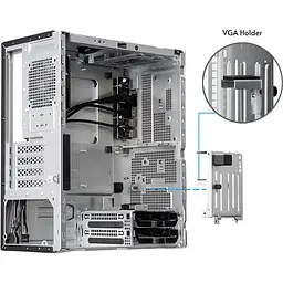 Корпус Chieftec UNI BS-20B-OP, Black, Без БП, Mini Tower, Micro ATX/Mini ITX, 1xType-C/1xUSB 3.2/2xUSB 2.0, макс. CPU - 143 мм/VGA - 270 мм, 1x90 мм позаду, 1х9.5мм відсік для оптичного приводу, 0.8 мм SGCC - мініатюра 5