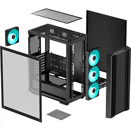 Корпус Deepcool CC560 черний (CC560 V2) Без БП - мініатюра 10