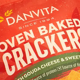 Крекери Danvita з сиром гауда і солодким перцем чилі 100 г (929813) - мініатюра 3